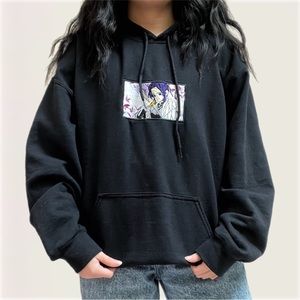 Demon Slayer Shinobu Kocho Embroidered Patch Hoodie